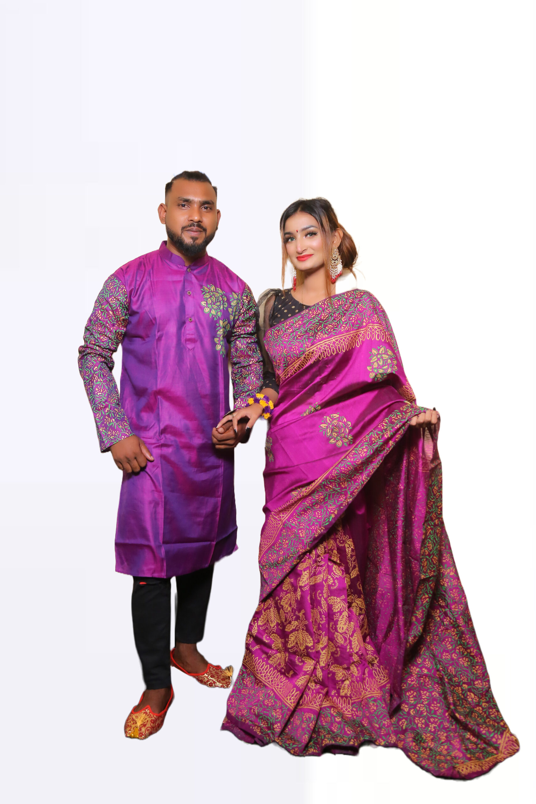 Couple Dress Saree Panjabi